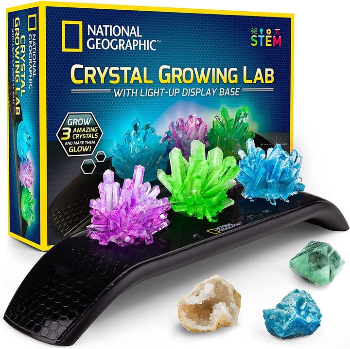 Image du produit Bandai National Geographic Light Up Crystal Growing Lab (laboratoire de croissance en cristal)