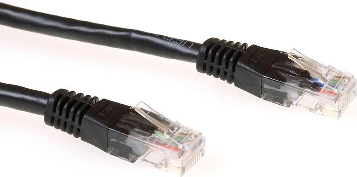 Actual product image IB8952 Network Cable 0.25 m Cat6 U/UTP (UTP) Black (U/UTP, CAT6, 0.25 m)
