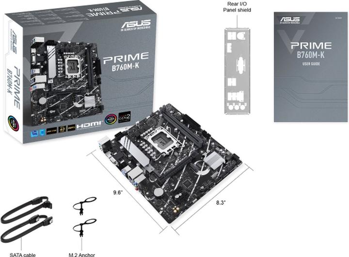 Produktbild ASUS PRIME B760M-K (LGA 1700, Intel B760, mATX)