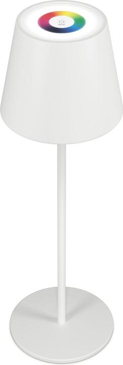 RealPower LED-RGB Tischlampe dimmbar mit Akku,weiss (200 lm)