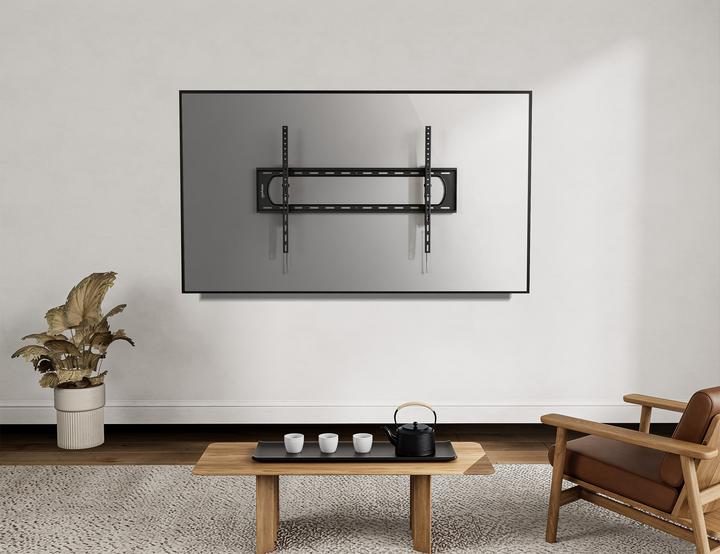 Actual product image Manhattan TV wall bracket with particularly high load-bearing capacity for large screens, tiltable (Wall, 120", 120 kg)