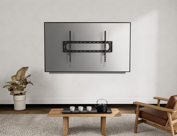 Produktbild Manhattan TV-Wandhalterung mit besonders hoher Traglast für Grossbildschirme, neigbar (Wand, 120", 120 kg)