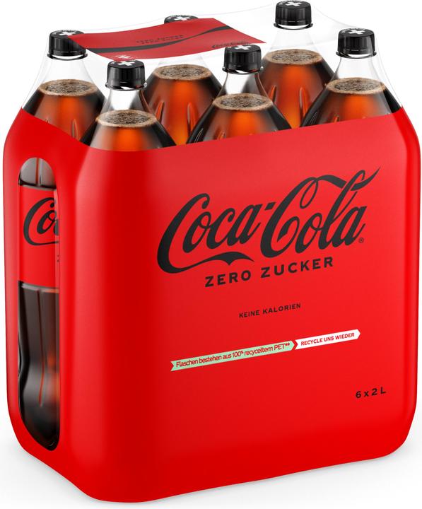 Actual product image Coca Cola Coca-Cola zero sugar 6 x 2.0L PET (6 x 200 cl)
