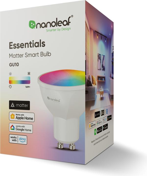 Image du produit Nanoleaf Essentials Smart GU10 Matter (GU10, 400 lm, 1x)