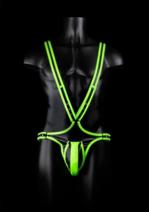 Produktbild Ouch! Full Body Harness - Glow in the Dark (L)
