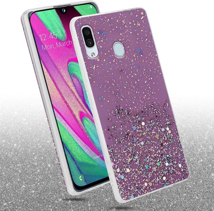 Actual product image Cadorabo TPU cover sparkling glitter (Samsung Galaxy A40)