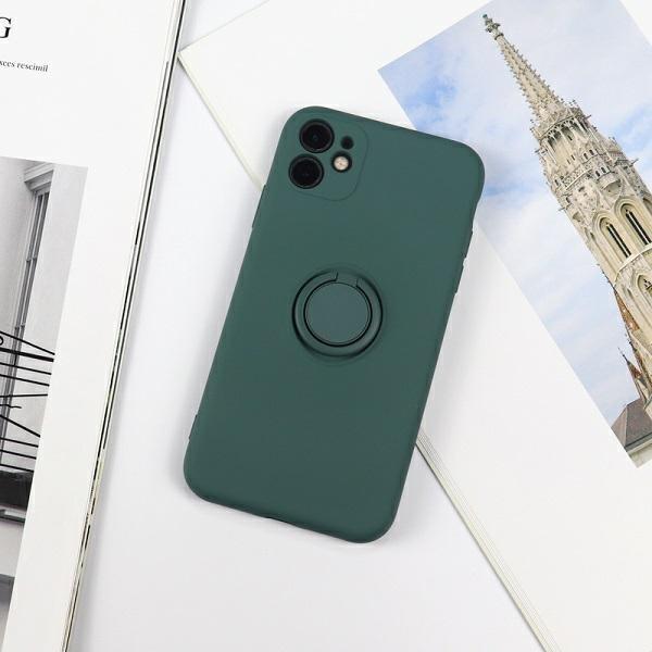 Beline Etui Silicone Ring iPhone 12 mini green bottle (Apple iPhone 12 mini), Smartphone Hülle, Grün