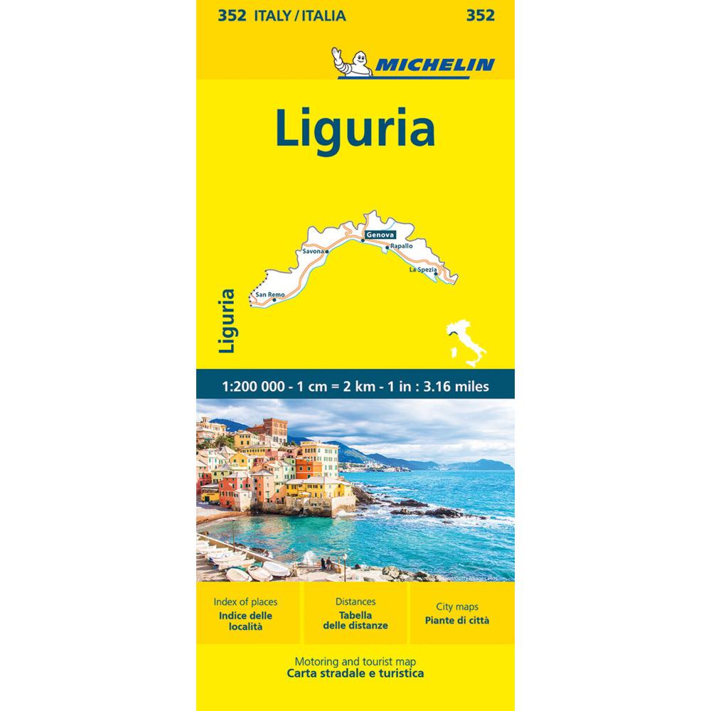 Michelin Ligurien, Landkarte