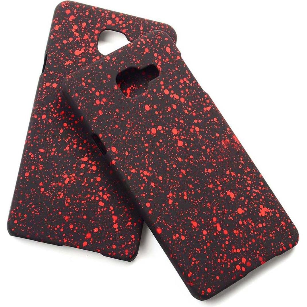 Thumbnail - König Design Handy Hülle Schutz Case Bumper Etuis für Samsung Galaxy A7 2016 3D Sterne Rot (Samsung Galaxy A7 (2016)), S...