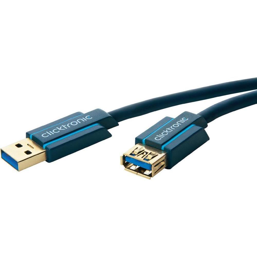 clicktronic SuperSpeed 3.0 (3 m, USB 3.0), USB Kabel