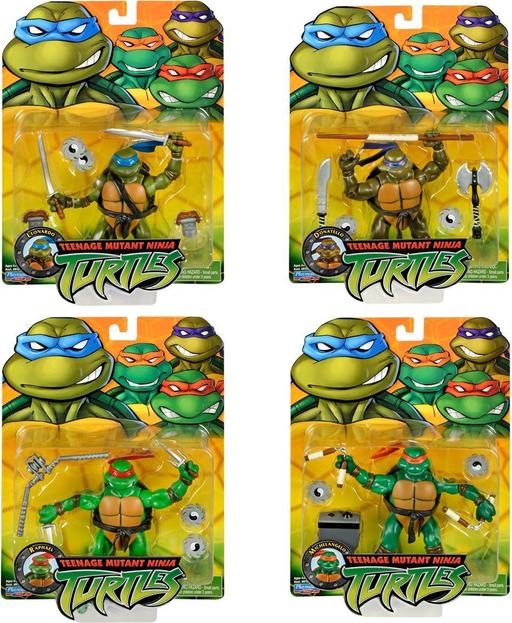 Produktbild Playmates Teenage Mutant Ninja Turtles Classic 2003 Actionfiguren 4-Pack Turtle