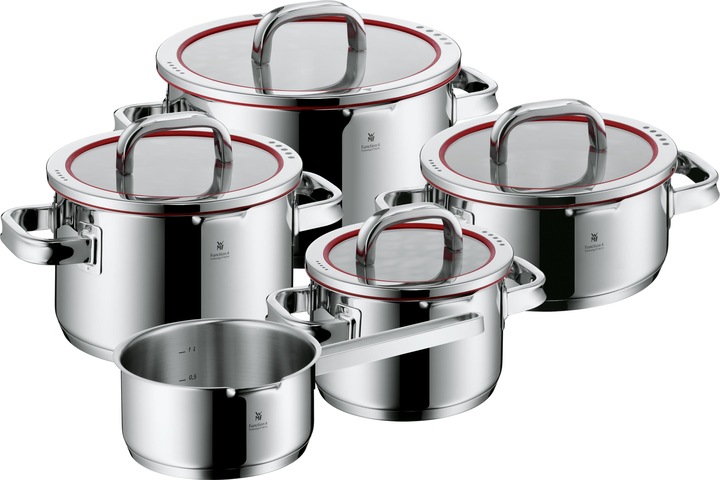 Actual product image WMF 0760556380 POT SET 5 PCS FUNCTION 4 (24 cm, Pan set + pot set, Stainless steel)