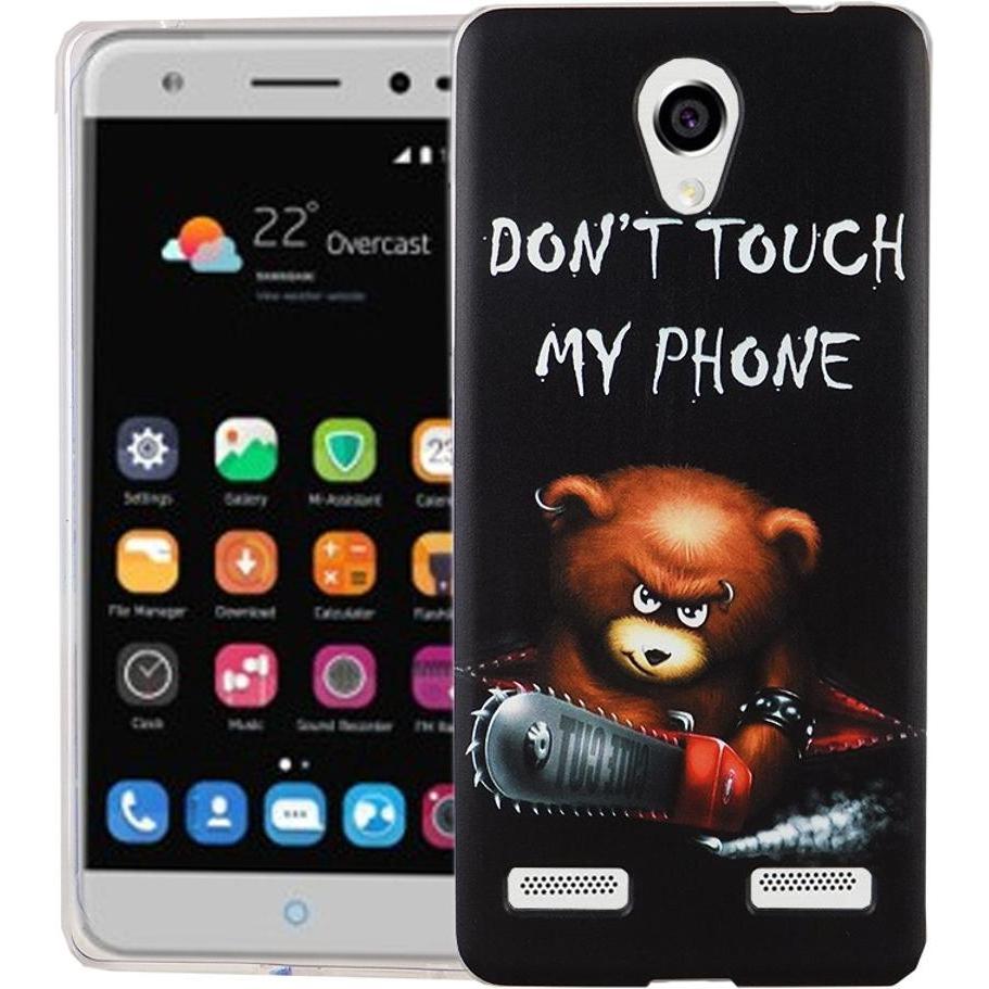König Design Handy Hülle für ZTE Blade L7 Bär Dont Touch Tasche Cover Motiv Slim TPU Bumper (ZTE Blade L7), Smartphone H...