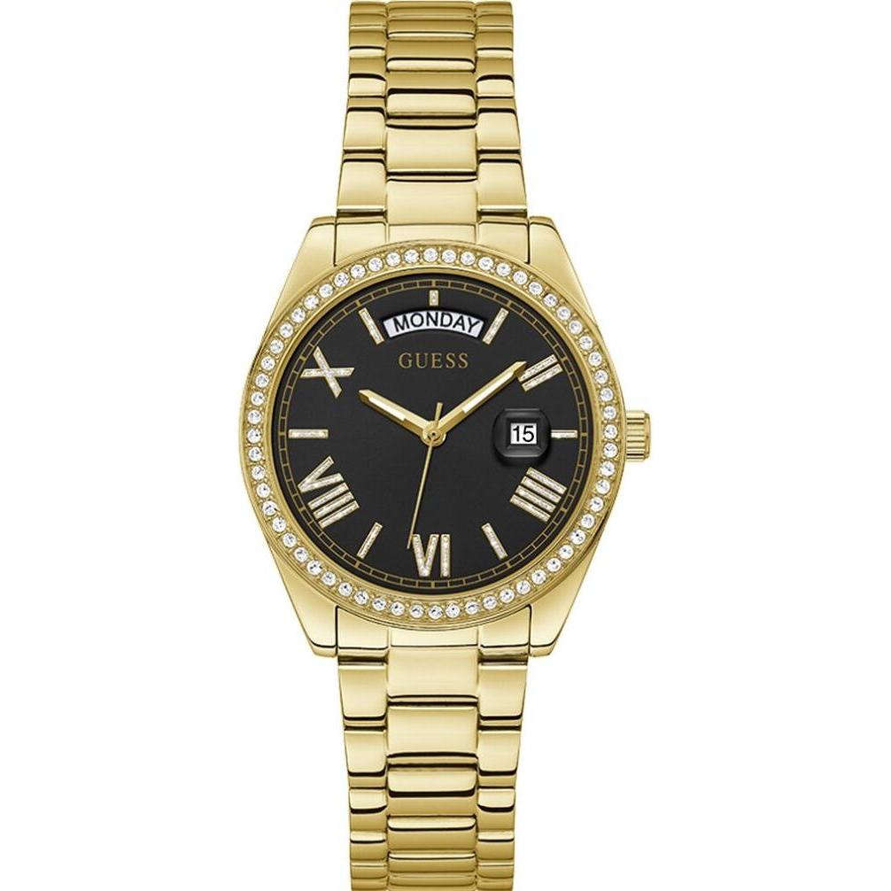 Guess, Armbanduhr, Ladies Dress Luna GW0307L2 (L), Gold, (Analoguhr, 36 mm)