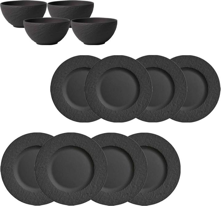Actual product image Villeroy & Boch Plate Set Manufacture Rock (12 pcs.)