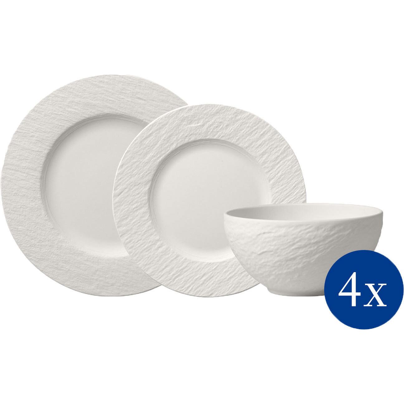 Villeroy & Boch, Geschirrset, Manufacture Rock (12 Stück)