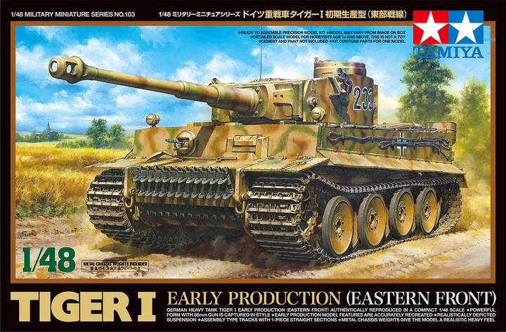 Immagine prodotto Tamiya 1/48 German Tiger I Early Prod. (Fronte orientale)