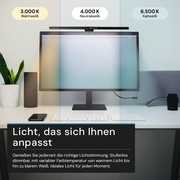 Actual product image Luxula LED monitor light