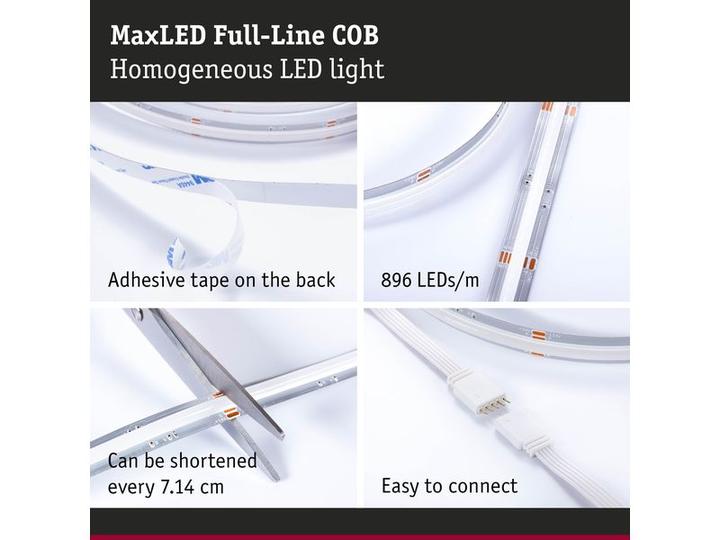 Produktbild Paulmann MaxLED 500 Stripe Set (Blau, Grün, RGBW, Rot, Weiss, 250 cm, Indoor)