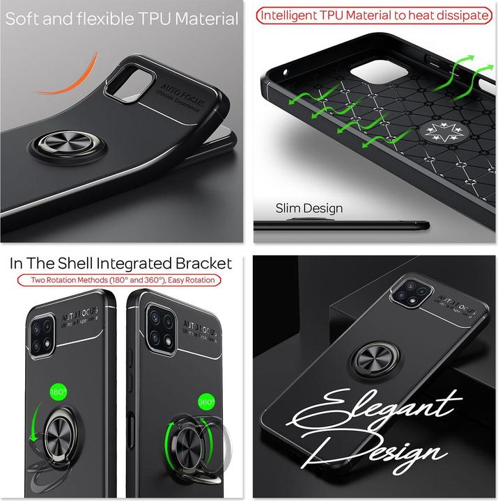 Image du produit Nalia Ring Silicone Housse pour téléphone portable (Samsung Galaxy A22 5G)