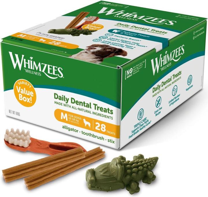 Produktbild Whimzees Variety Box (Adult, 28 Stk., 840 g)