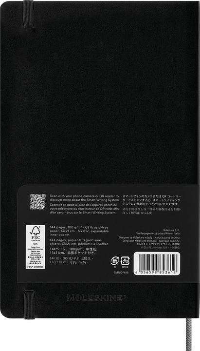 Produktbild Moleskine Smart (130 x 210 mm, Blanko, Weicher Einband)