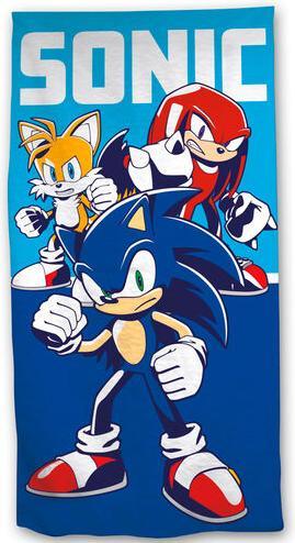 GED Sonic The Hedgehog Telo Mare Microfibra Sonic Trio (140x70)