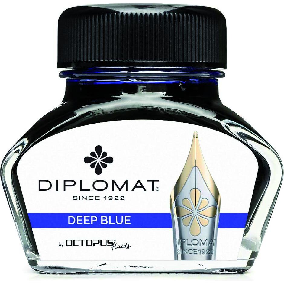 Diplomat, Ersatzpatrone, Tintenglas Ultramarinblau 30ml (Tintenfass)