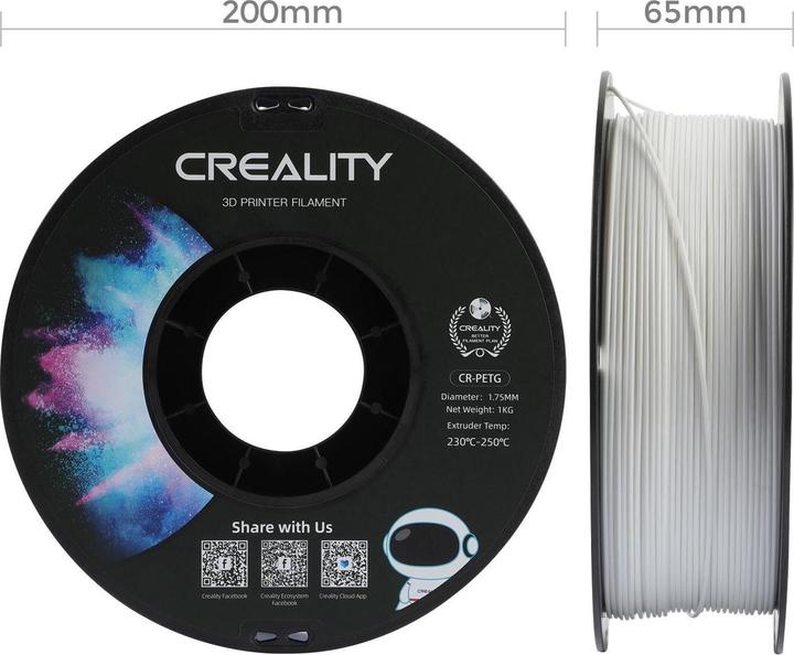 Produktbild Creality Filament (PETG, 1.75 mm, 1000 g, Weiss)
