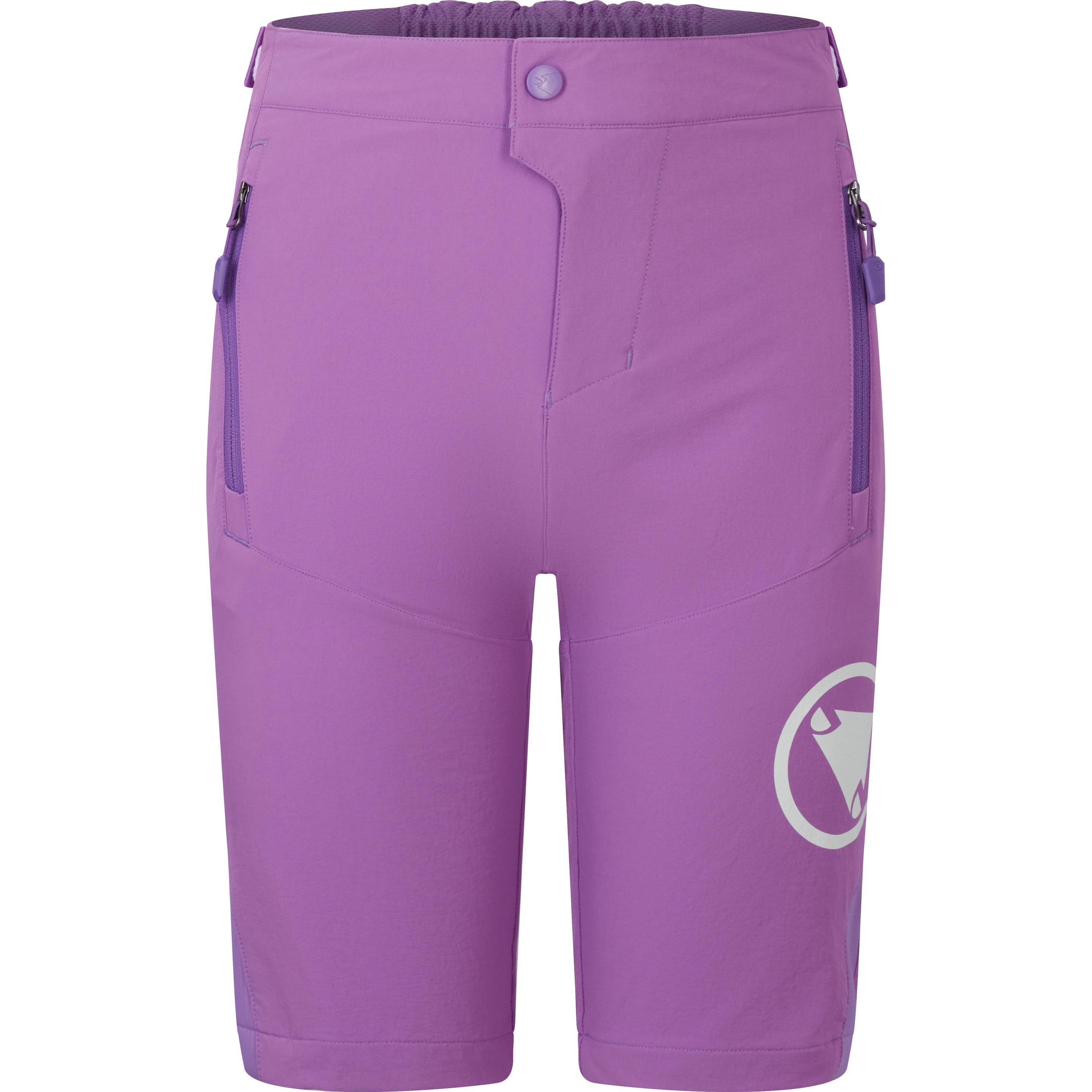 Endura, Herren, Velohosen, Kinder MT500JR Burner Short (134, 140), Violett, 140, 134
