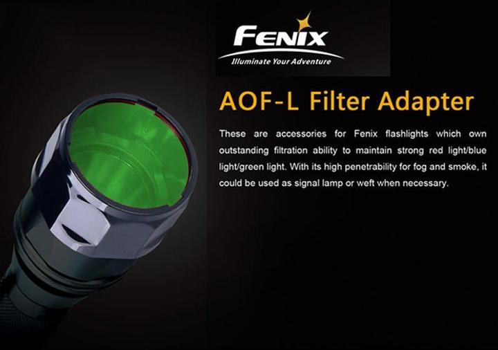 Produktbild Fenix Universal Grün Filter AOF-L für E40, E50, LD41, TK22, PD40, RC20, FD41