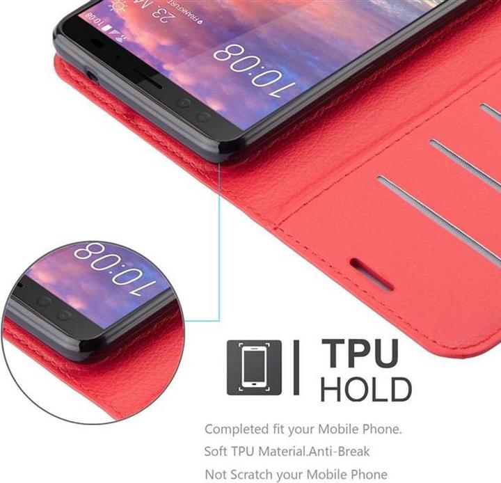 Produktbild Cadorabo Book mit Standfunktion Cover (HTC U12+)