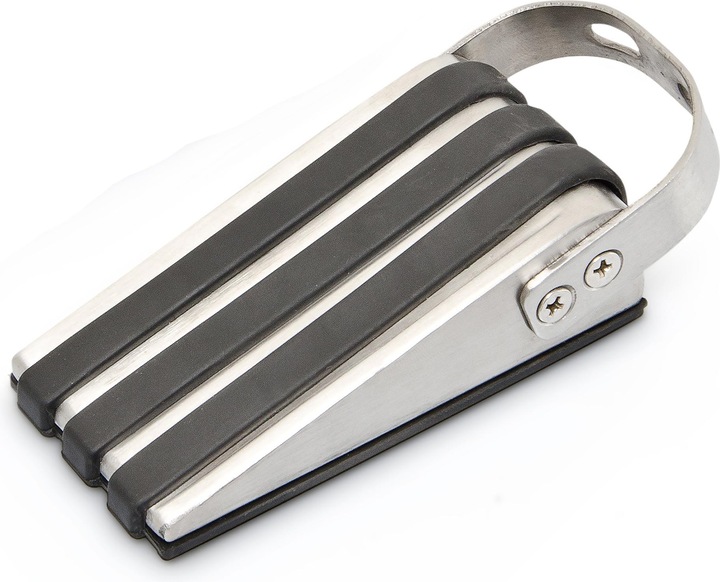 Actual product image Relaxdays Doorstop stainless steel (2 Piece, 5 x 12.5 x 4 cm)