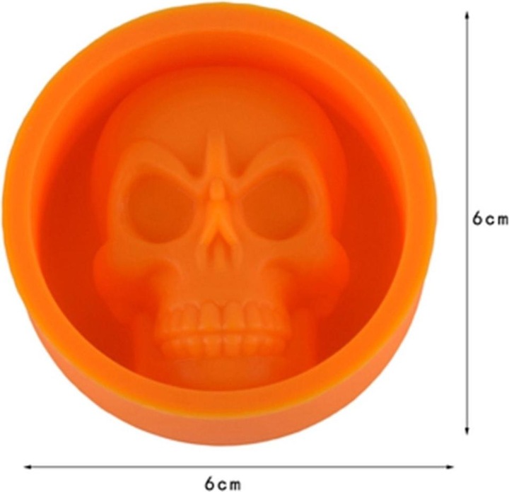 Produktbild König Design Silikon Eiswürfelform Totenkopf Skull Eiswürfel Eis für Whiskey Wein Bar Party