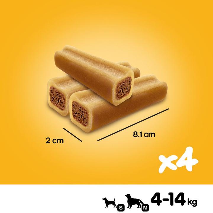 Immagine prodotto Pedigree JUMBONE™ Riesenknochen Beutel Mini mit Rind und Geflügel Geschmack (Adulto, 8 pz., 1280 g)