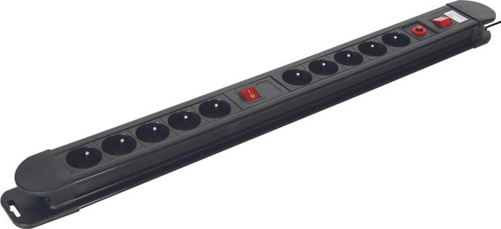 Image du produit Velleman Bloc Multiprise - 10 Prises - Avec Protection Contre Les Surcharges (10x, PECO 7/5, 1.50 m)