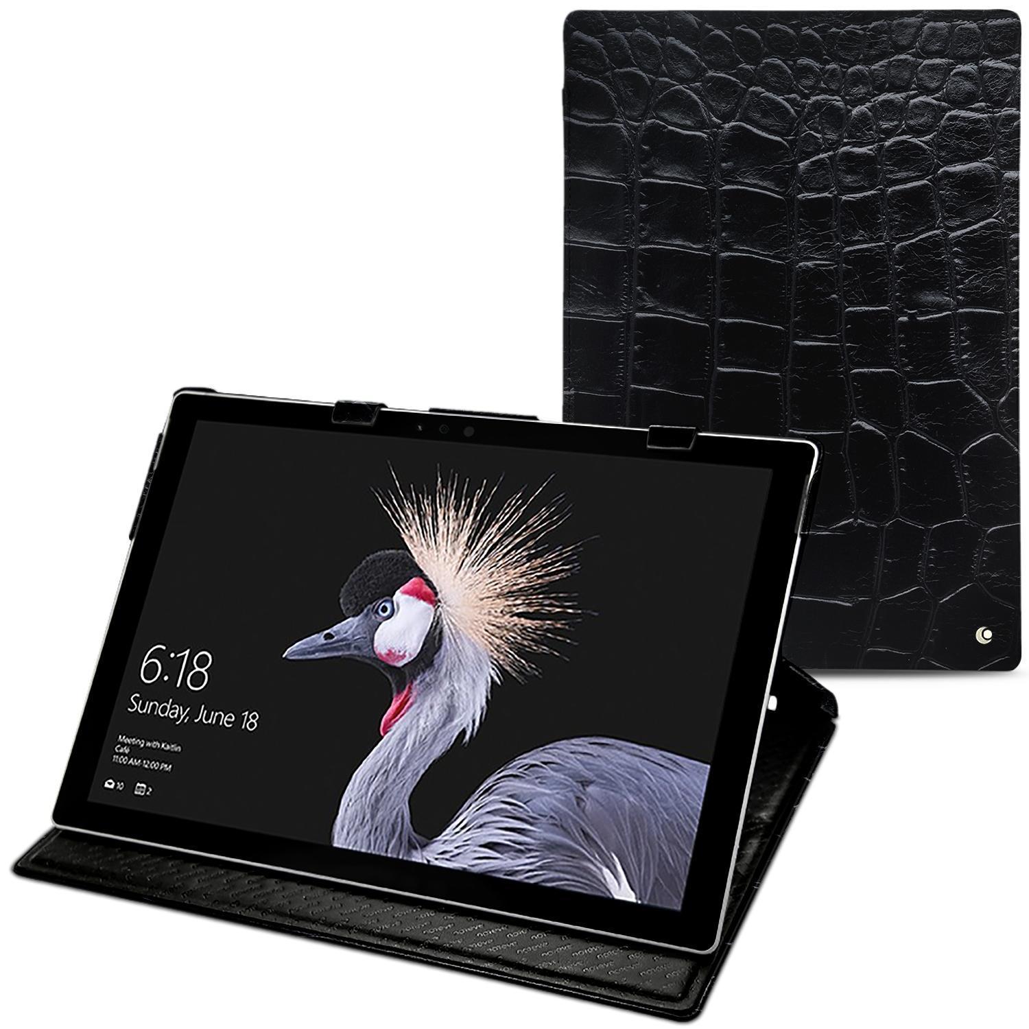 Noreve Lederschutzhülle (12.30", Microsoft), Notebooktasche, Schwarz