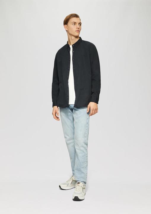 Image du produit S.Oliver Hemd Regular Fit: Gewaschenes Twillhemd mit Logostickerei (S)