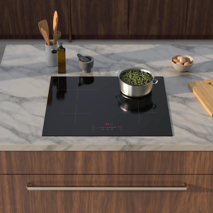 Actual product image Inventum IKI6008 - Inbouw inductie kookplaat - Zwart (59 cm, Induction hob)