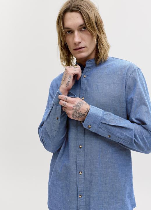 Actual product image Jack & Jones Jjesummer Linen Blend Band Shirt L/S Sn (S)