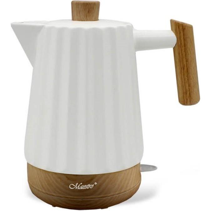 Maestro Czajnik elektryczny ceramiczny MR-075, Wasserkocher, Weiss