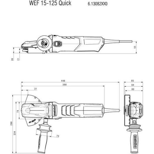 Thumbnail - Metabo, Winkelschleifer, WEF 15 Quick (125 mm)