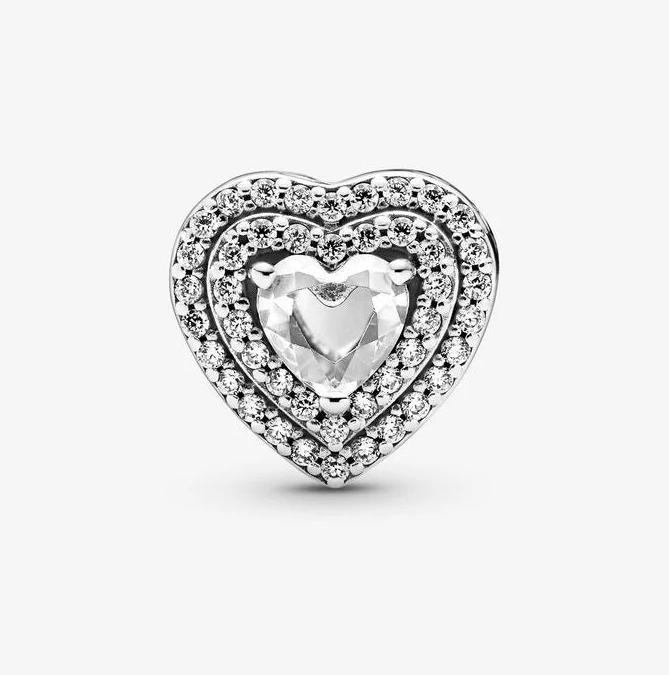 Produktbild Pandora Funkelnde nivellierte Herzen Charms/Beads (Sterling Silber 925)