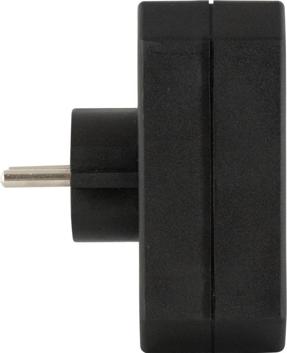 Image du produit REV Steckdosenadapter 3-fach mit Überspannungsschutz, schwarz (CEE 7/3, CEE 7/16, 3 x)