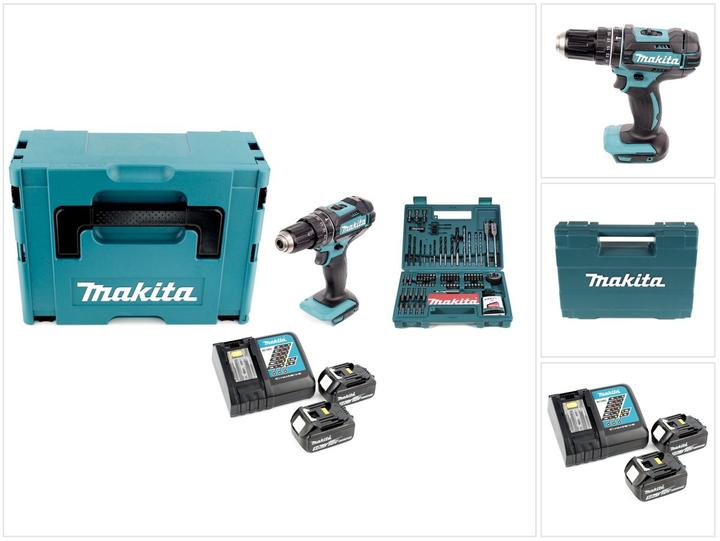 Produktbild Makita DHP482RTJ 18V 2x Akku (Akkubetrieb)