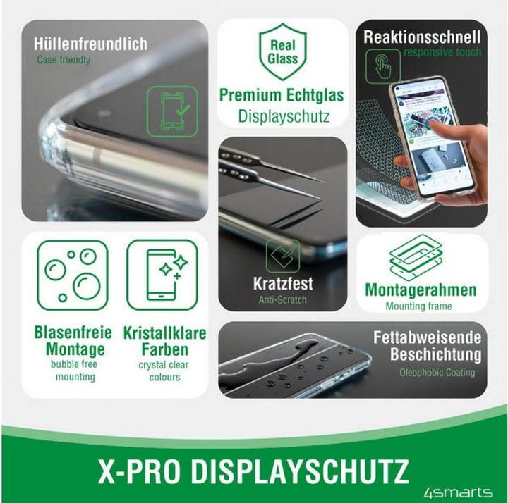 Actual product image 4smarts Second Glass X-Pro (1 Piece, Apple iPhone 13)