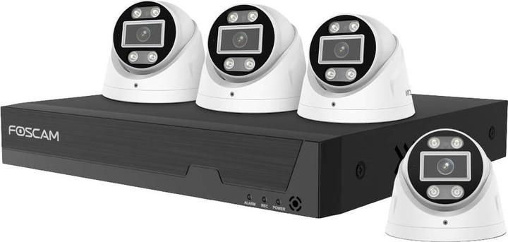 Productafbeelding Foscam FN9108E-T4-2T LAN IP bewakingscameraset 8-kanaals met 4 camera's 3072 x (3072 x 1728 Pixels)