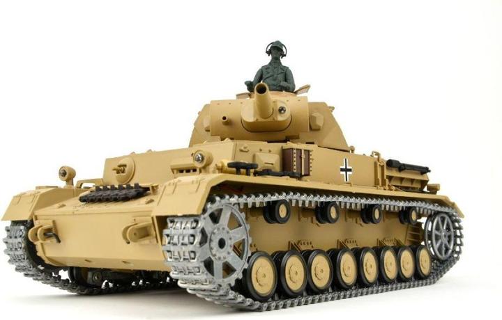 Produktbild Es-toys RC Panzer "Kampfwagen IV Ausf.F-1" Heng Long 1:16 Grau Mit R&S + Metallgetriebe + Metallketten.. (RTR Ready-to-Run)