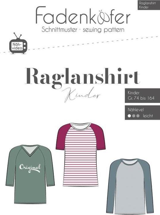 Produktbild Fadenkäfer Schnittmuster Raglanshirt