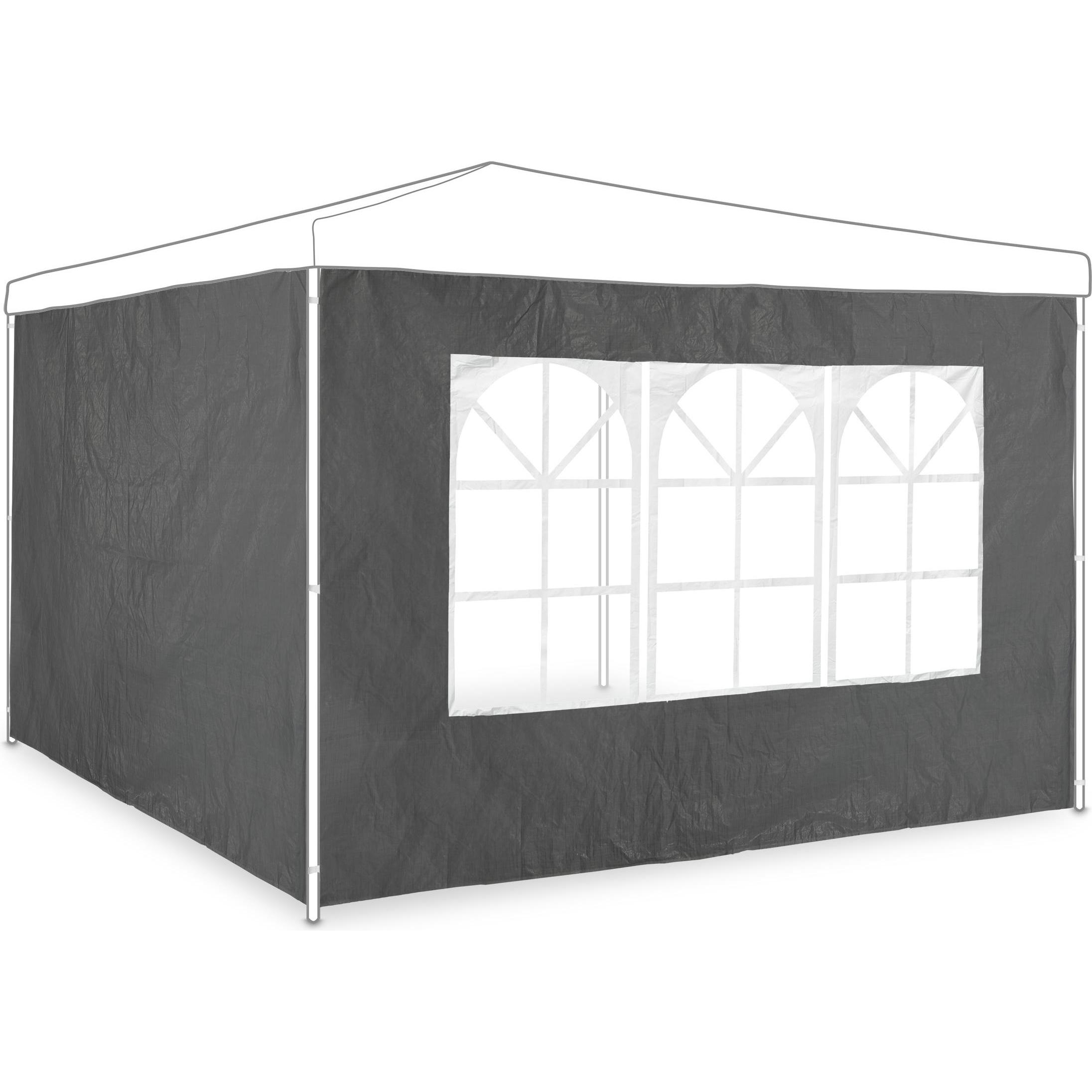 Relaxdays, Pavillon, 2x Pavillon Seitenwand (10 cm, 300 cm)